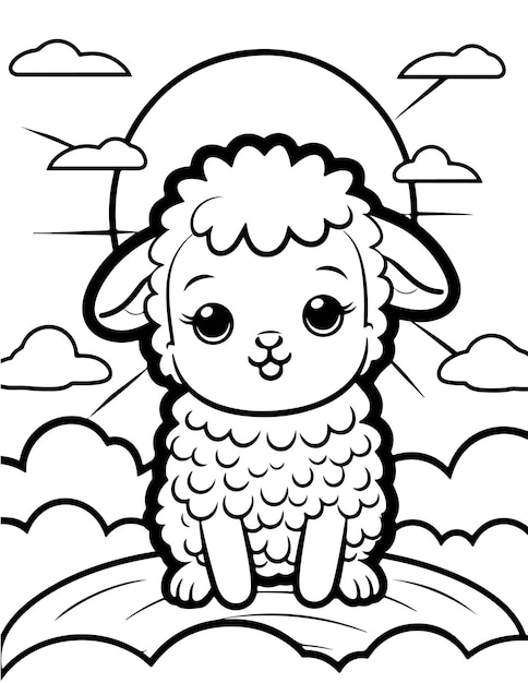 Premium Vector Bold And Easy Coloring Pages With Bold And Simple Outline
