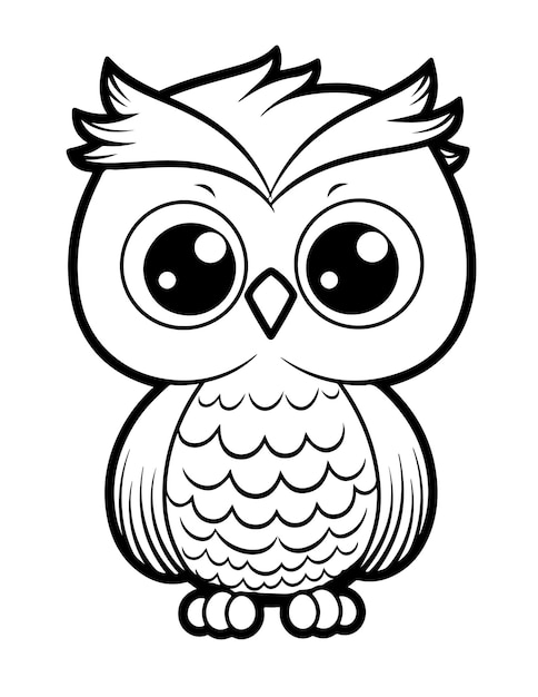 Premium Vector Bold And Easy Coloring Pages With Bold And Simple Outline