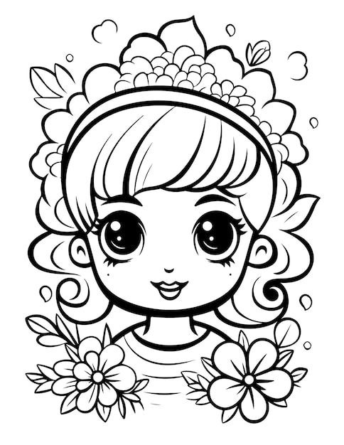 Premium Vector Bold And Easy Coloring Pages With Bold And Simple Outline