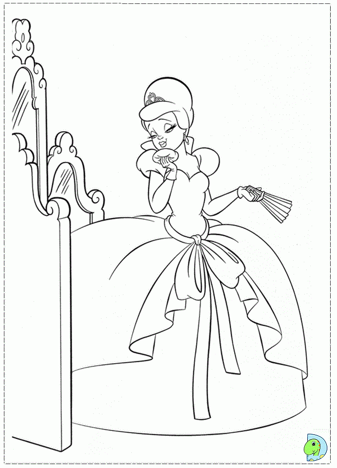 Princess And The Frog Coloring Page Coloring Home