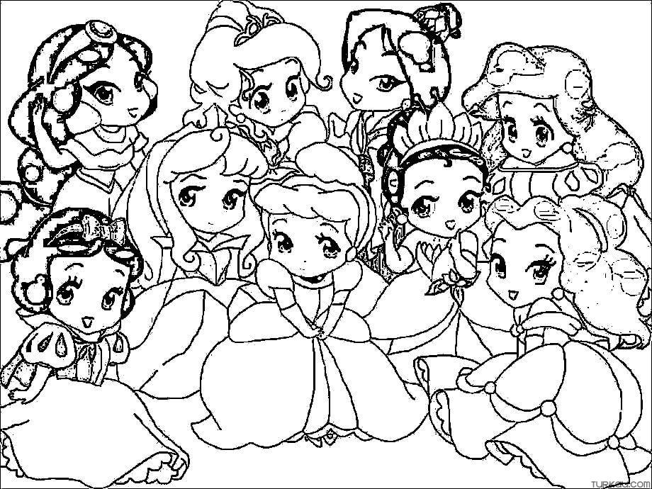 Princess Coloring Page Turkau