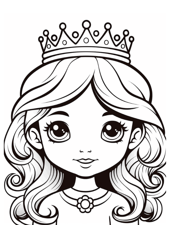 Princess Coloring Pages Hue Therapy