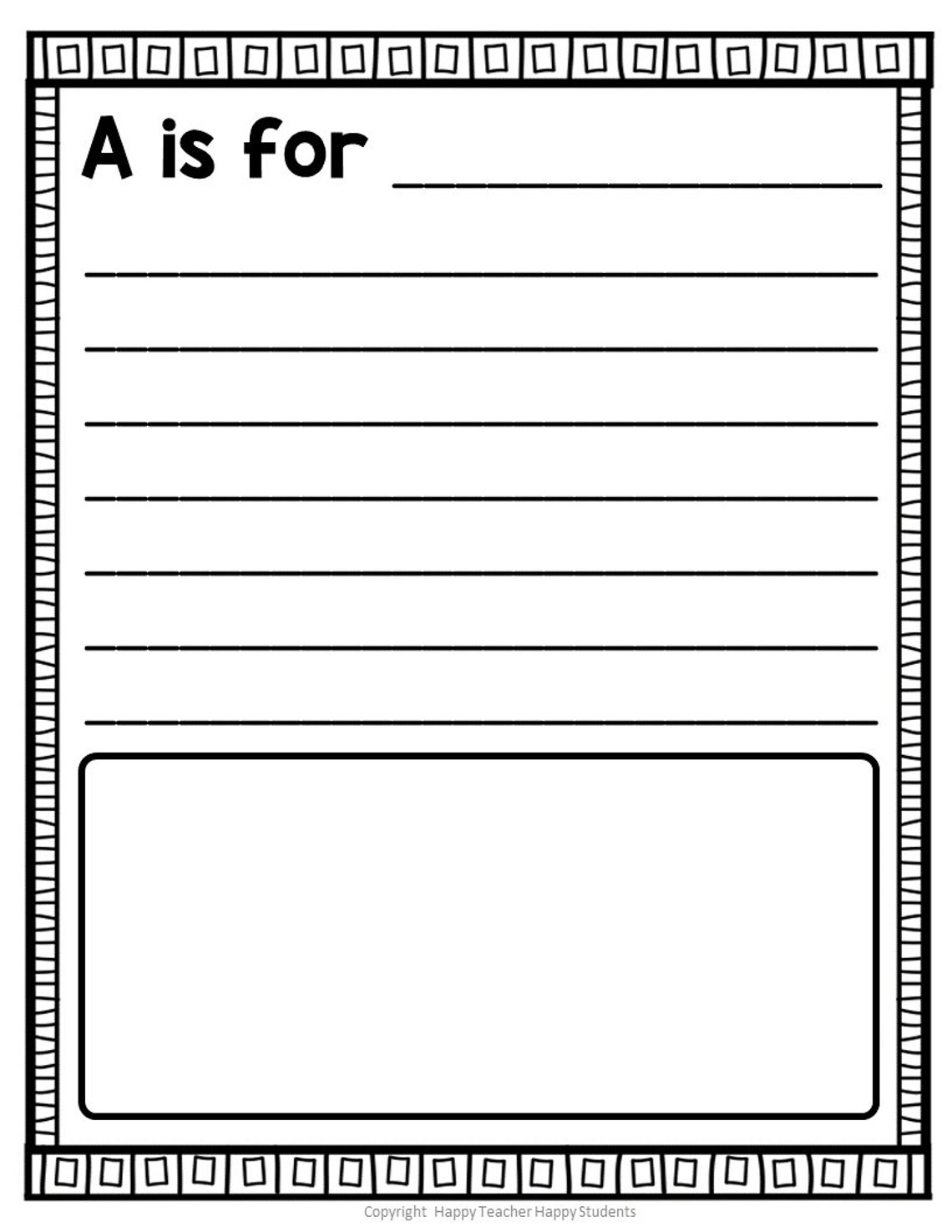 Printable ABC Book Template Alphabet Book For Any Topic ABC Book For 