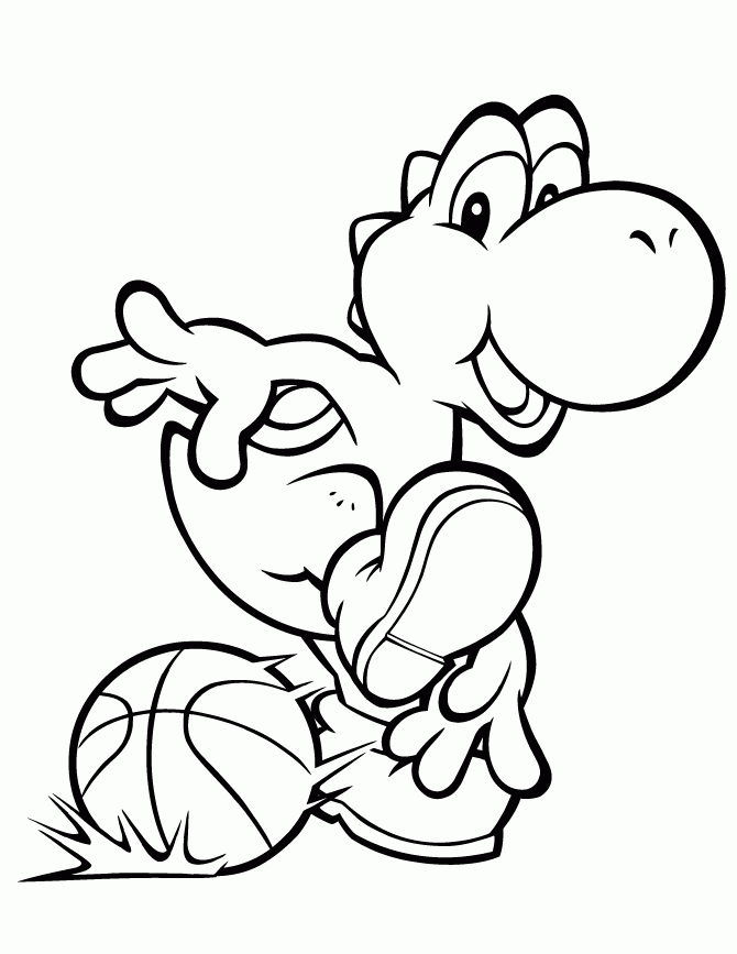 Printable Basketball Coloring Pages Coloring Home