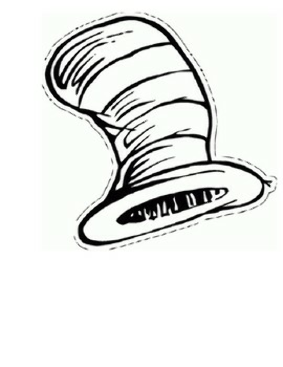 Printable Cat In The Hat Hat Template