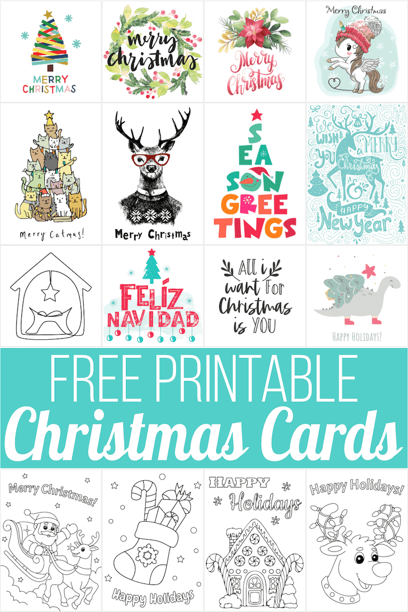 Printable Christmas Postcards Templates Free FREE Printable HQ