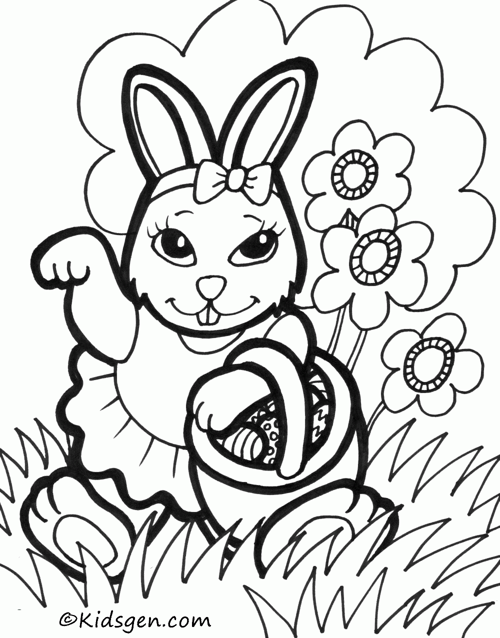 Printable Color Pages For Easter