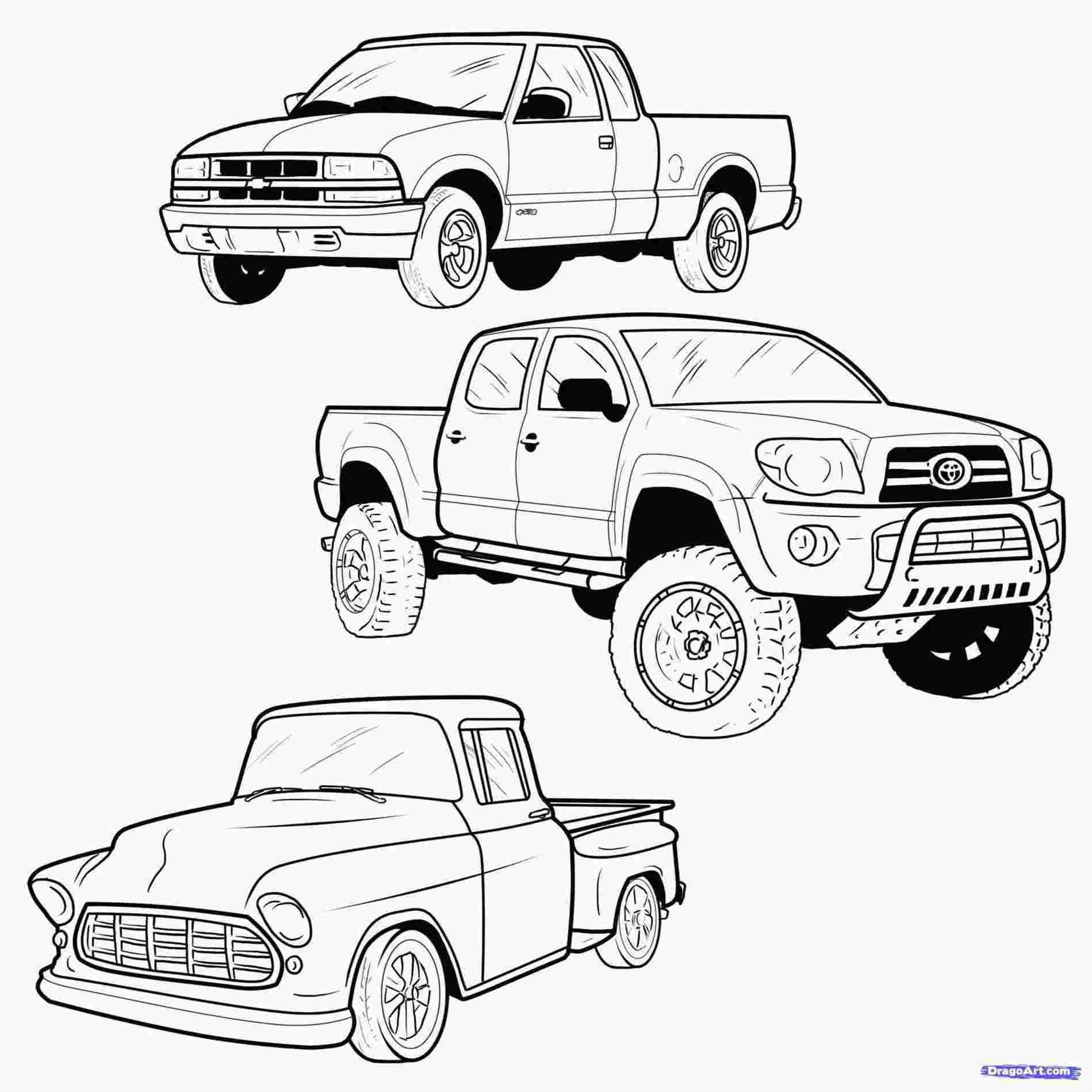 Printable Coloring Pages Trucks