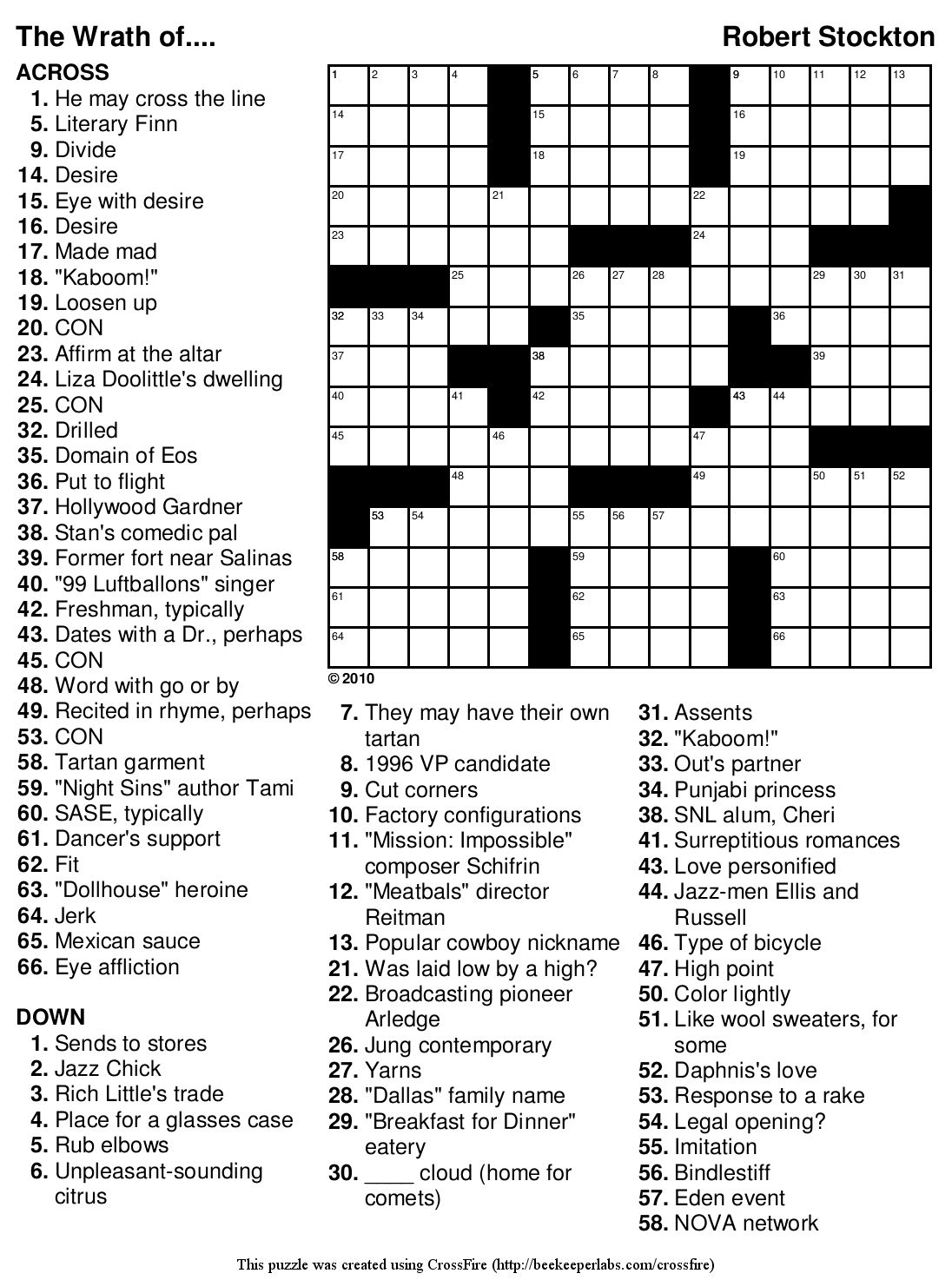 Printable Crossword Puzzles Beginners Printable Crossword Puzzles