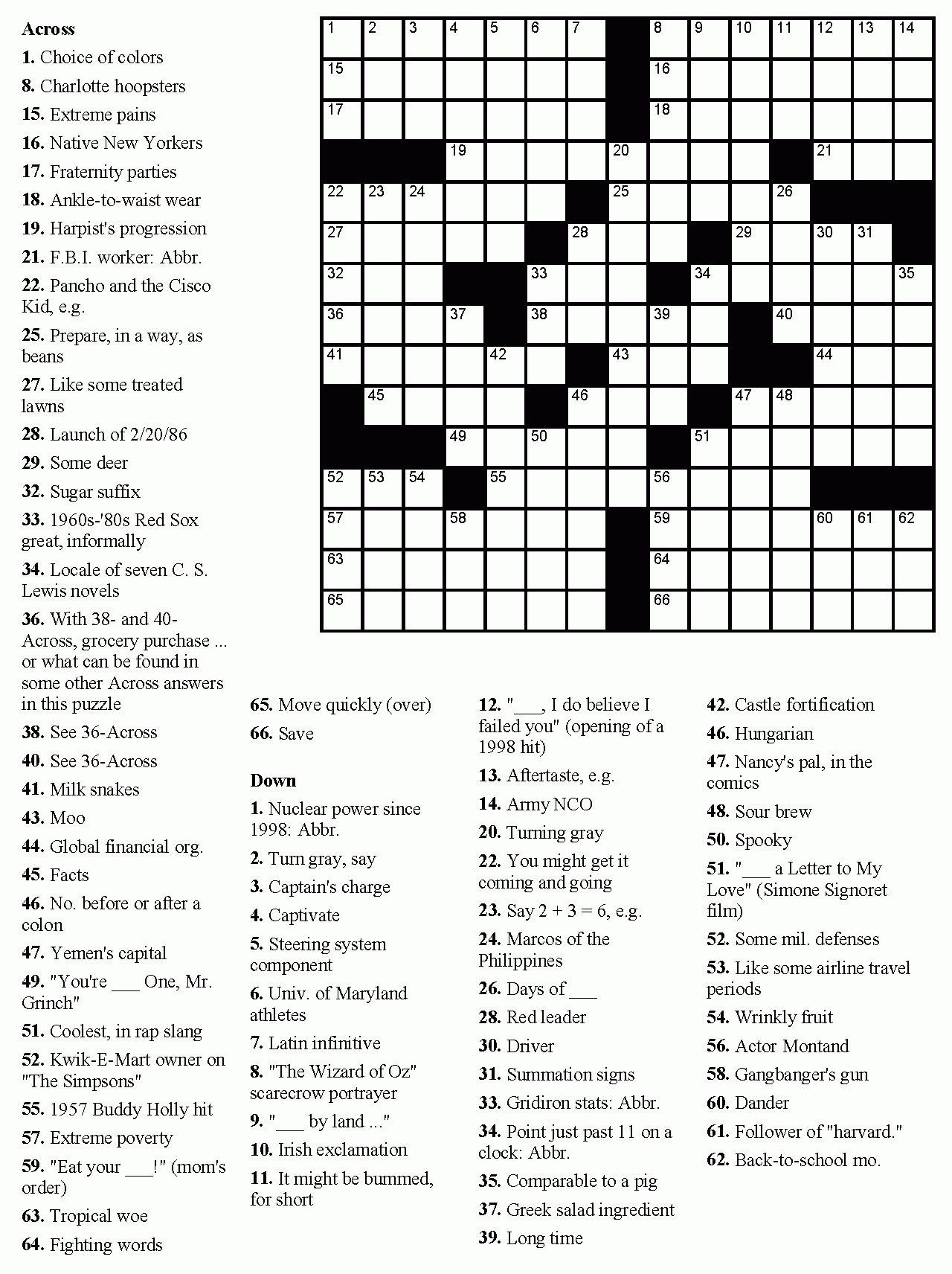Printable Crossword Puzzles Free Pdf Mary Crossword Puzzles