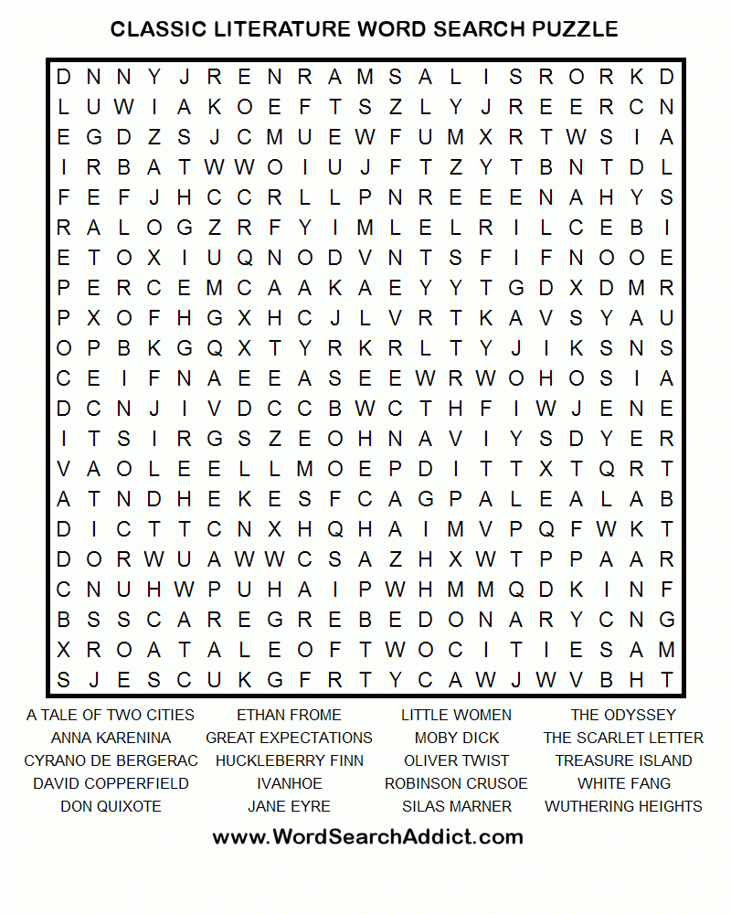 Printable Crossword Search Puzzles Printable Crossword Puzzles