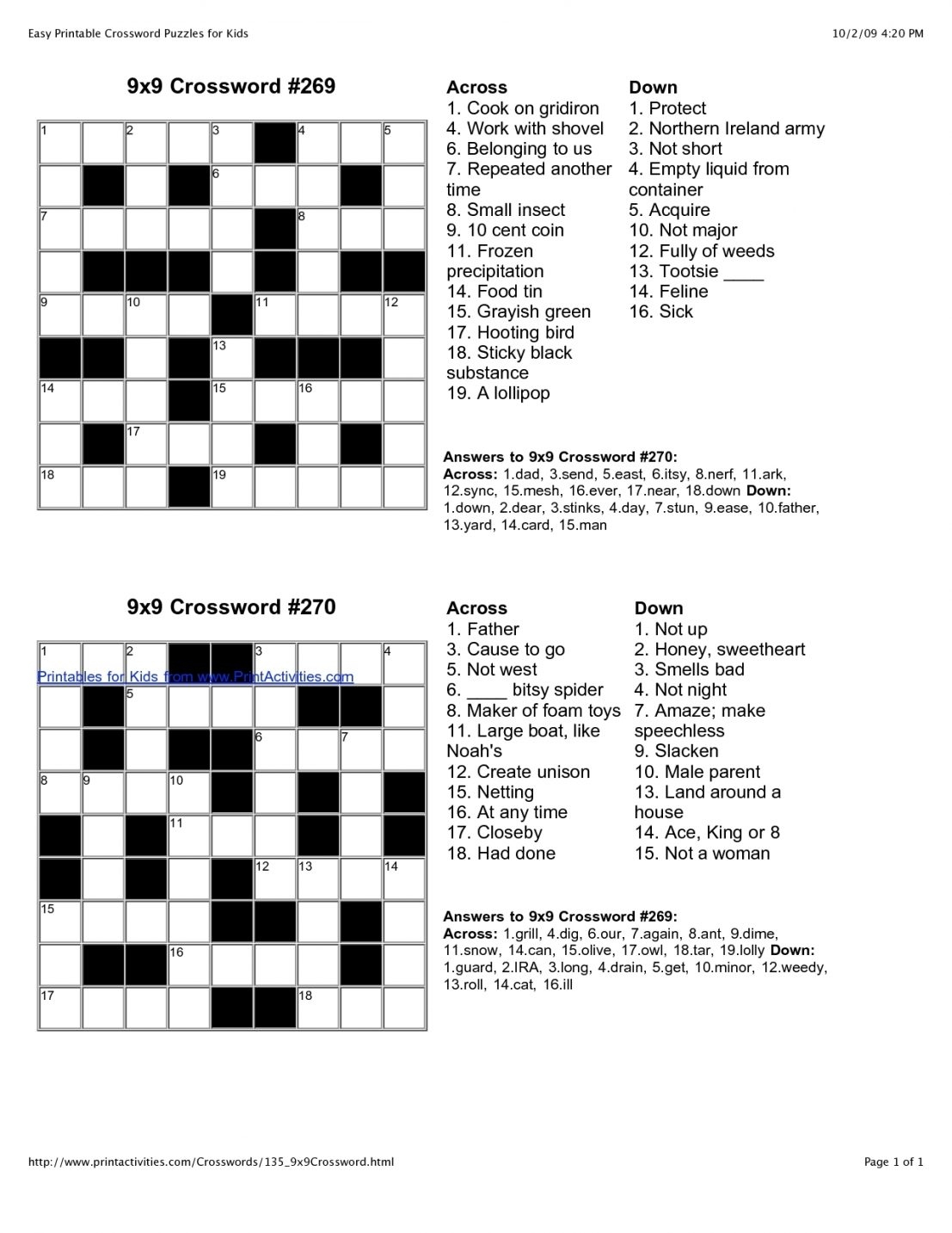 Printable Daily Record Crossword Printable Crossword Puzzles