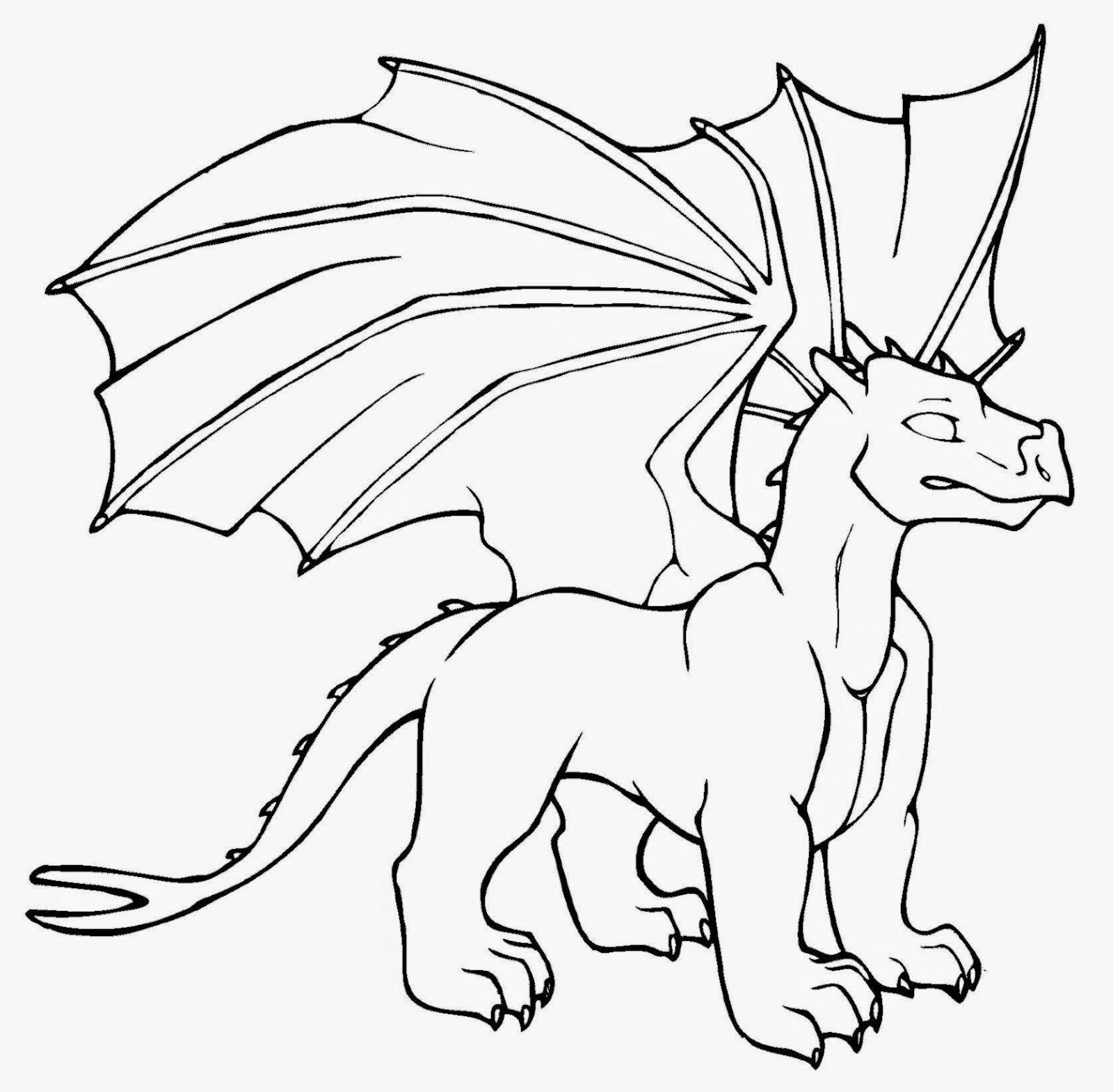Printable Dragon Coloring Pages Coloring Home Images