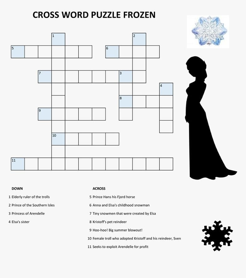 Printable Easy Crossword Puzzles PrintableLib