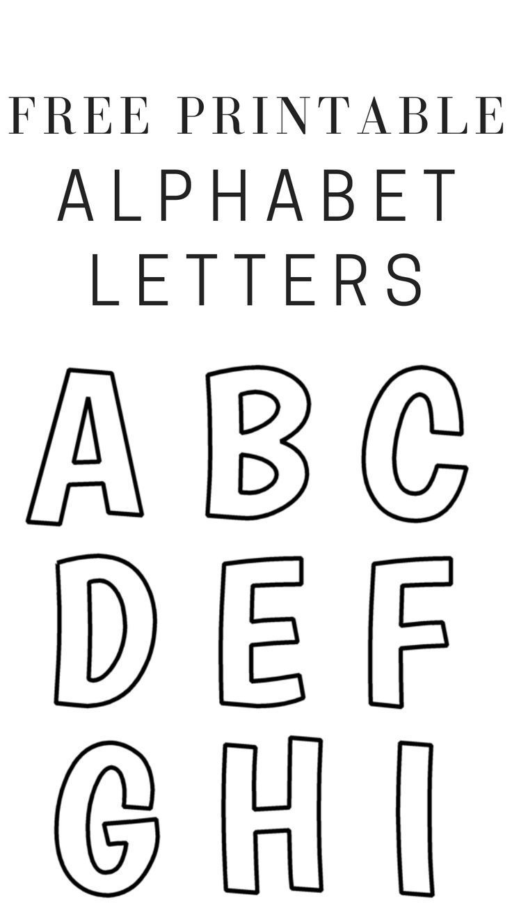 Printable Free Alphabet Templates Artofit