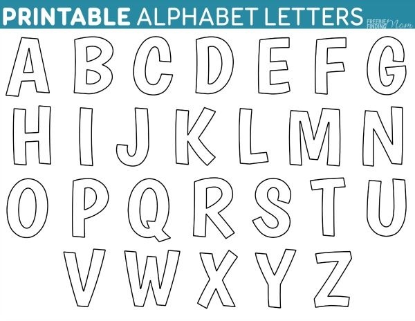 Printable FREE Alphabet Templates Worksheet Printable
