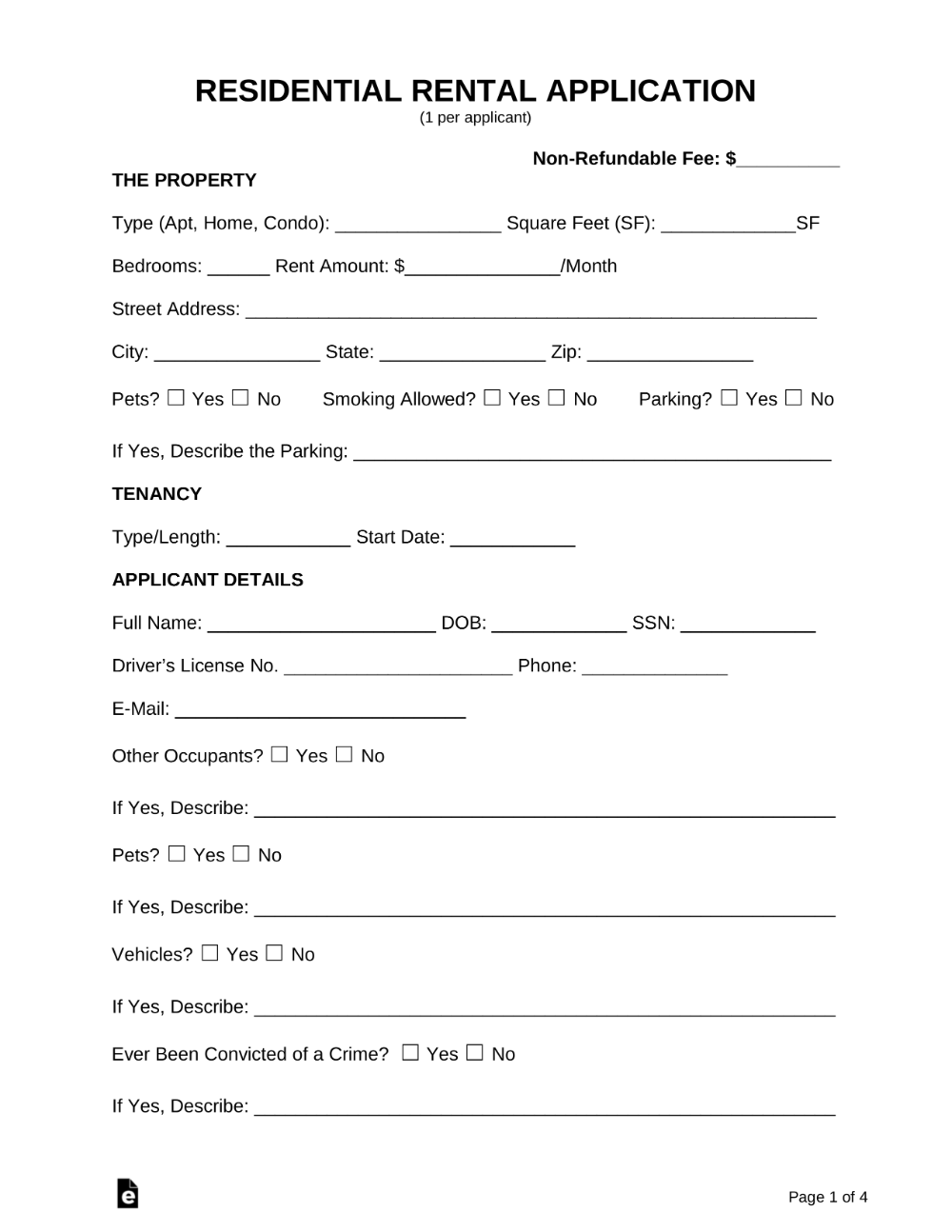 Printable Free Spanish Rental Agreement Template Printable Word Searches