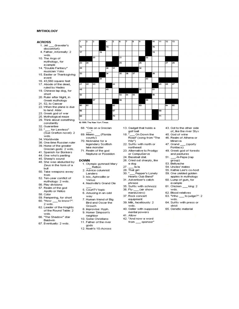 Printable Games For Adults Activity Shelter Printable Crossword 