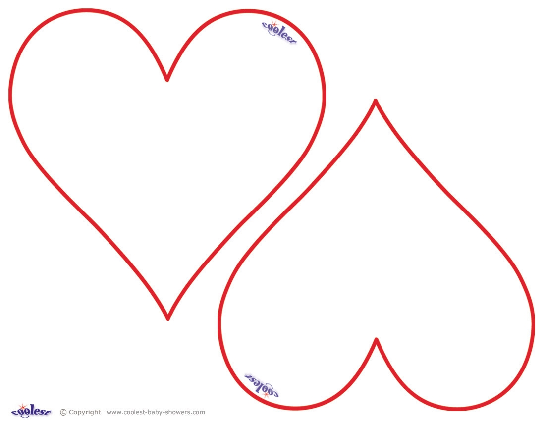 Printable Heart Shape Template ClipArt Best