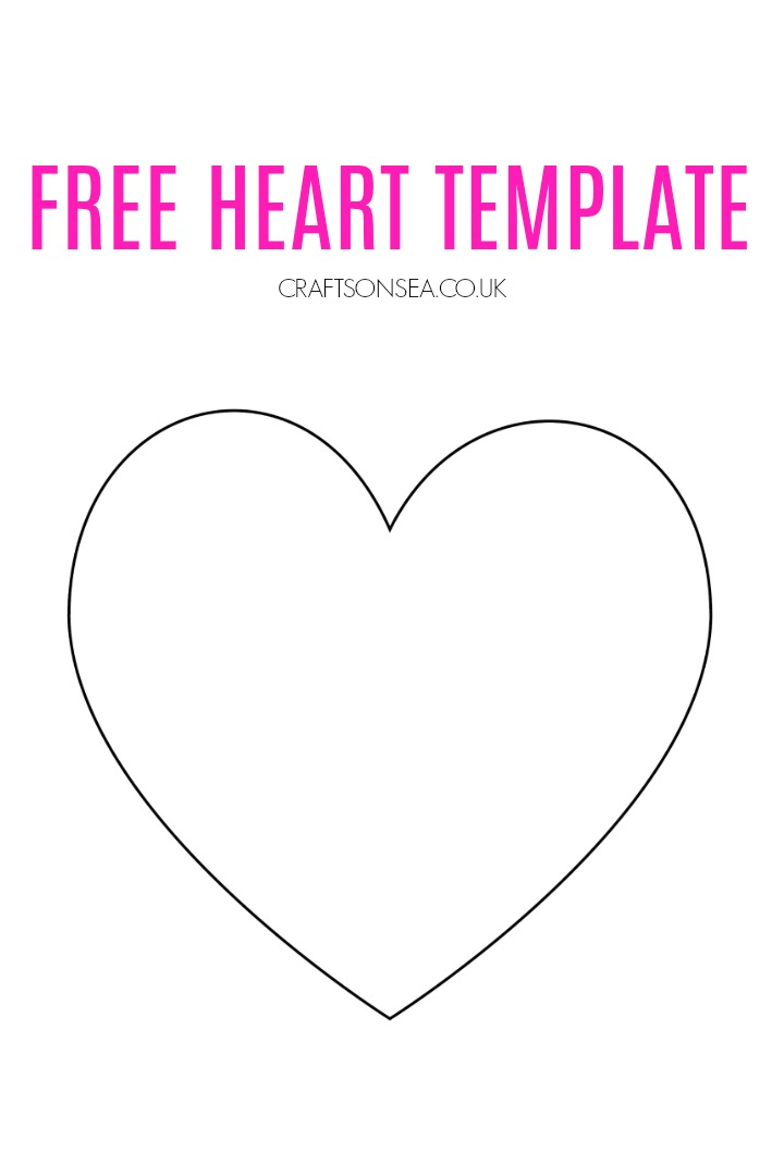 Printable Heart Template FREE PDF Heart Template Printable Heart