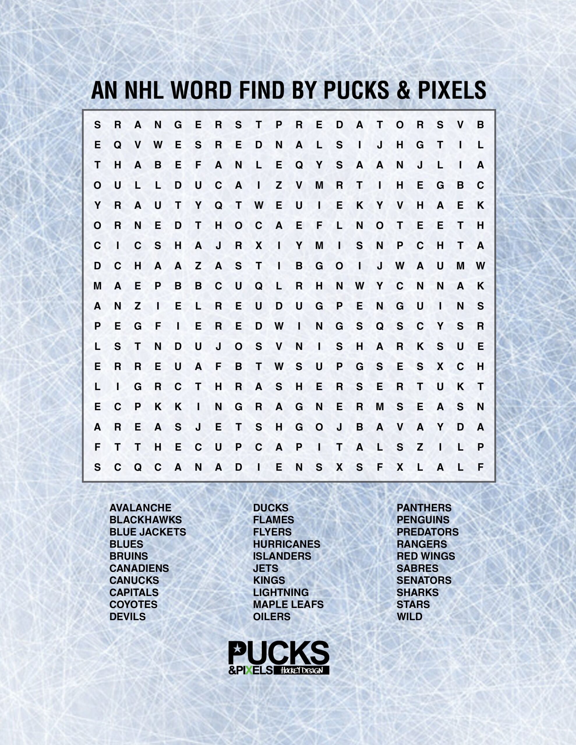 Printable Hockey Crossword Printable Crossword Puzzles