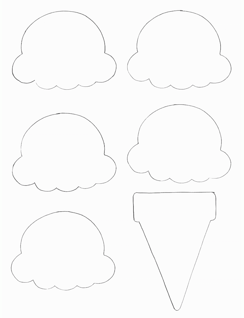 Printable Ice Cream Cone Template