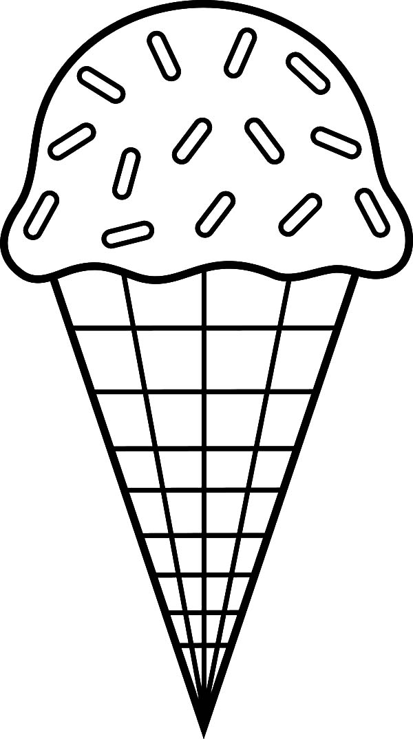 Printable Ice Cream Cone Template