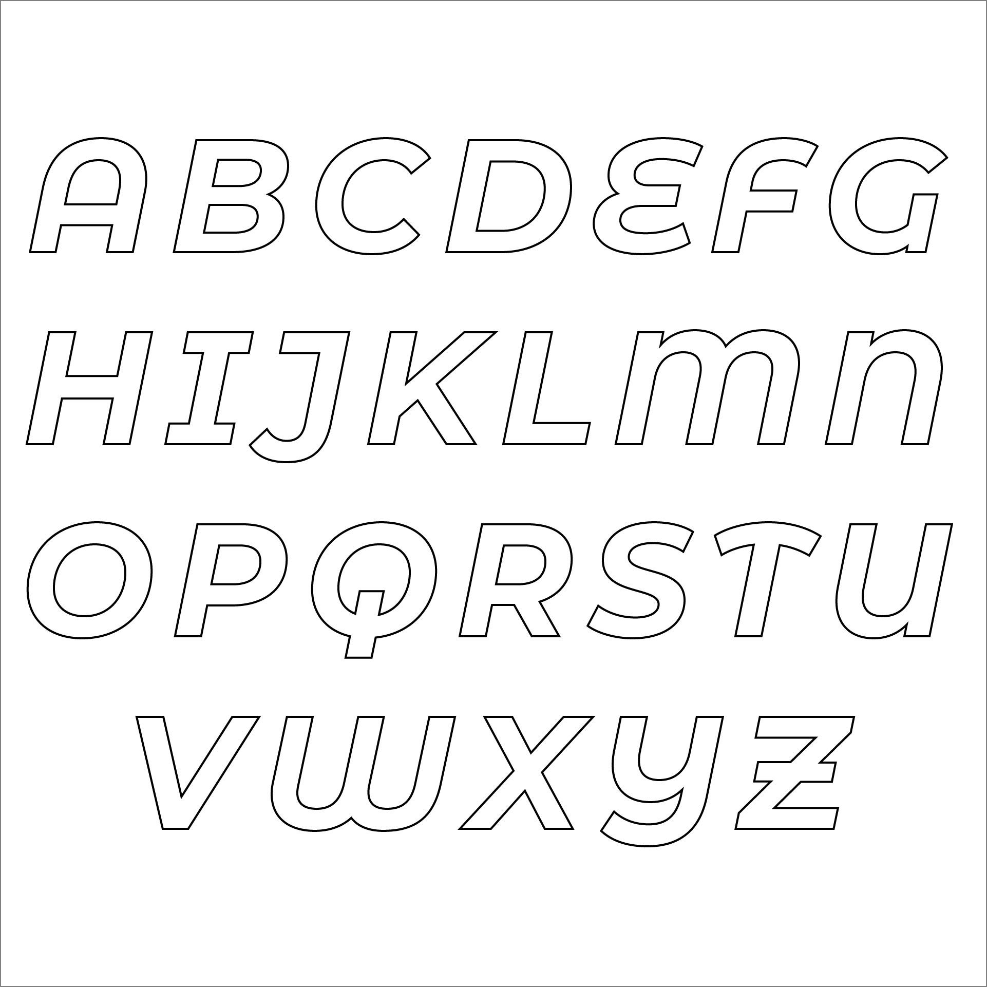 Printable Letter Stencils Templates Free Printable Monogram Letters 