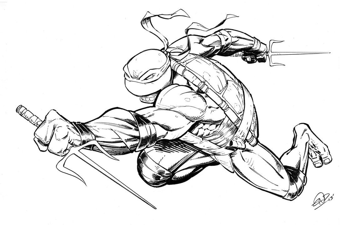 Printable Ninja Turtles Coloring Pages Coloring Home