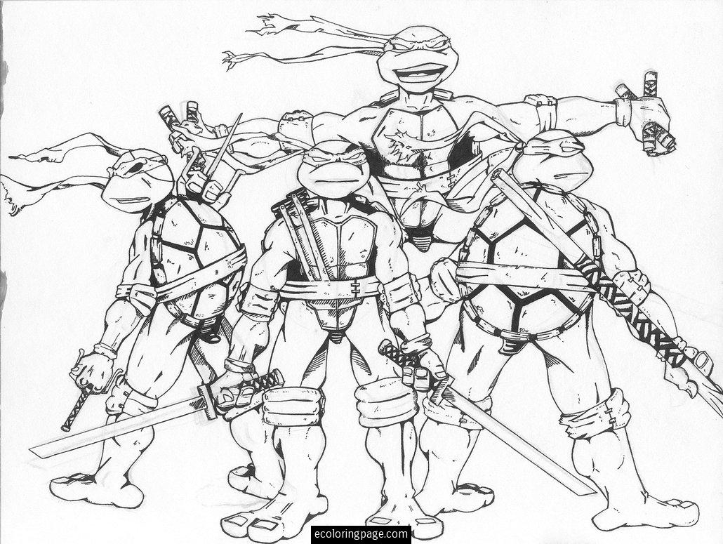 Printable Ninja Turtles Coloring Pages Coloring Home