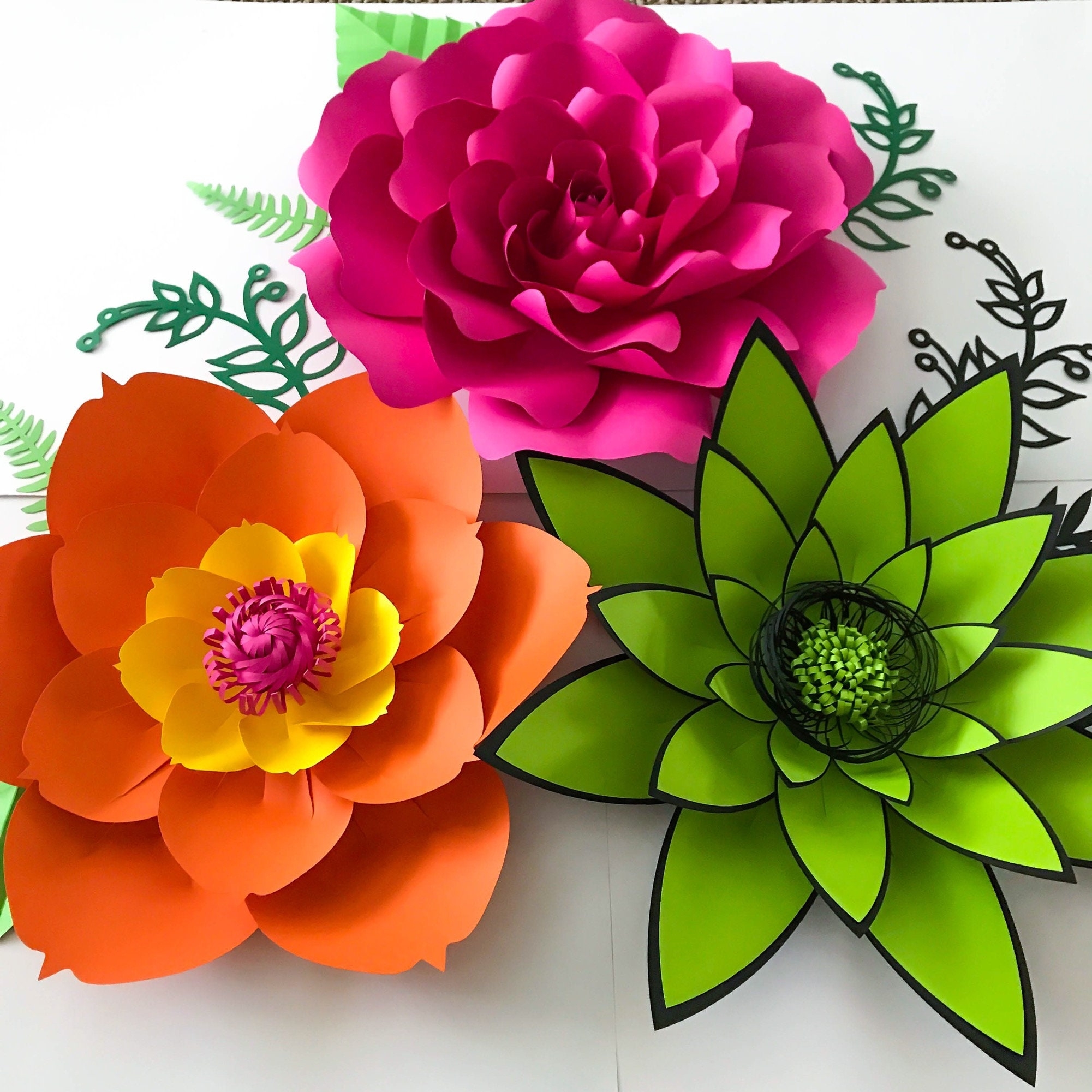 Printable Paper Flower Template