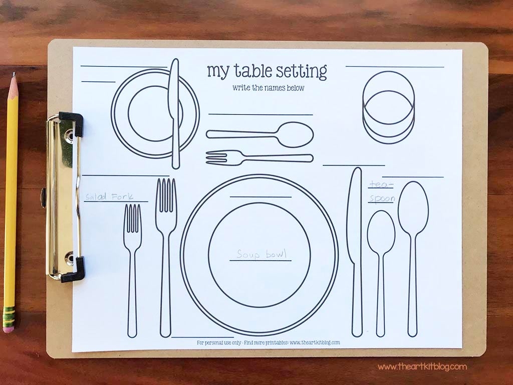Printable Placemat Template