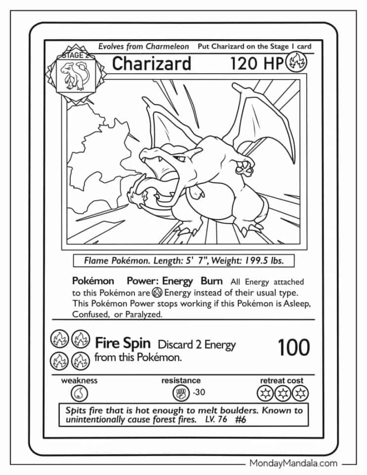 Printable Pokemon Cards To Color We Love Printables