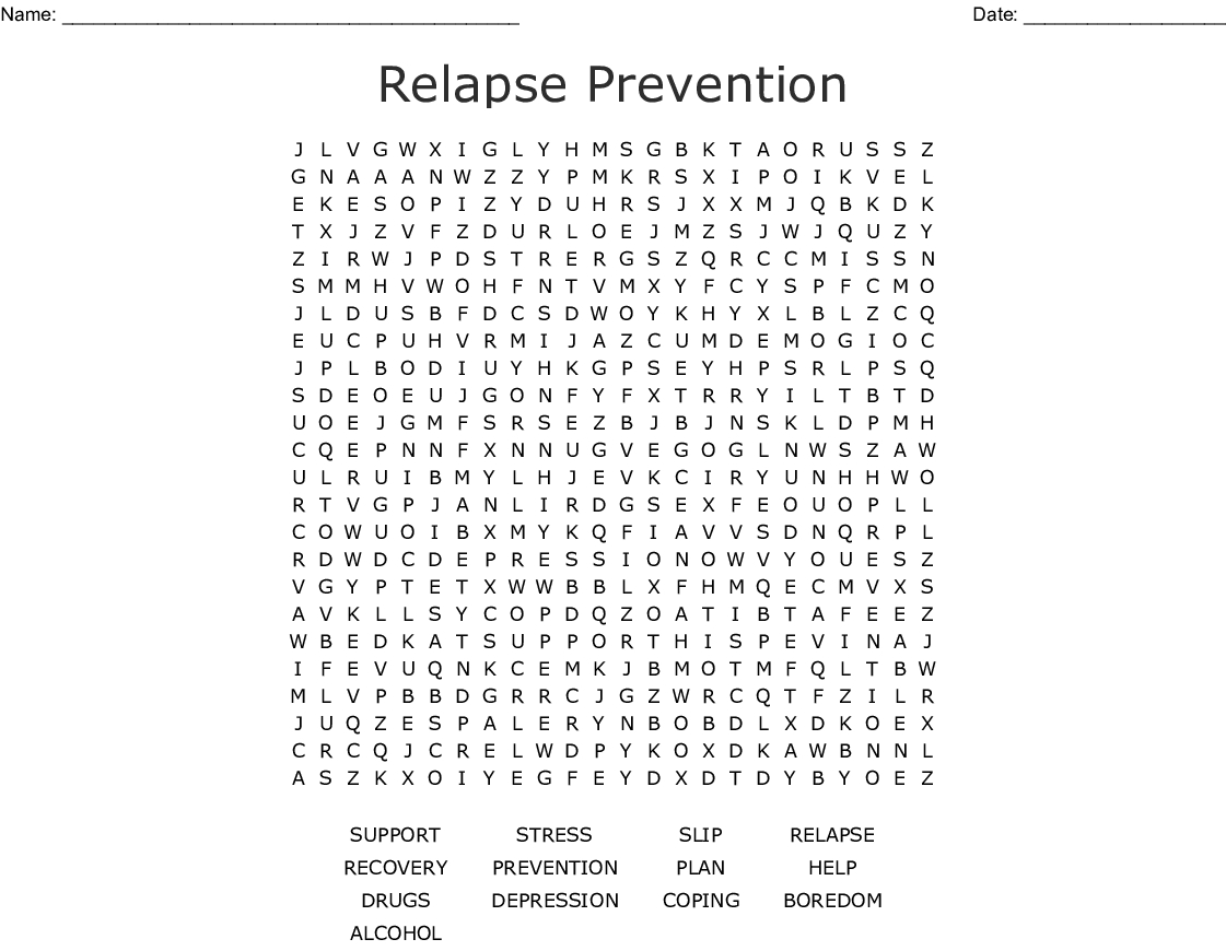 Printable Recovery Puzzles Printable Crossword Puzzles