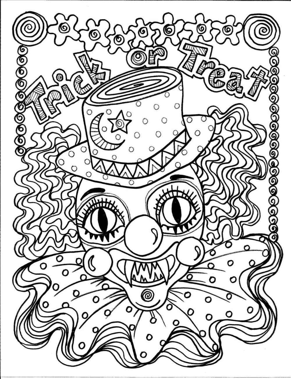 Printable Spooky Halloween Coloring Pages Printable Word Searches