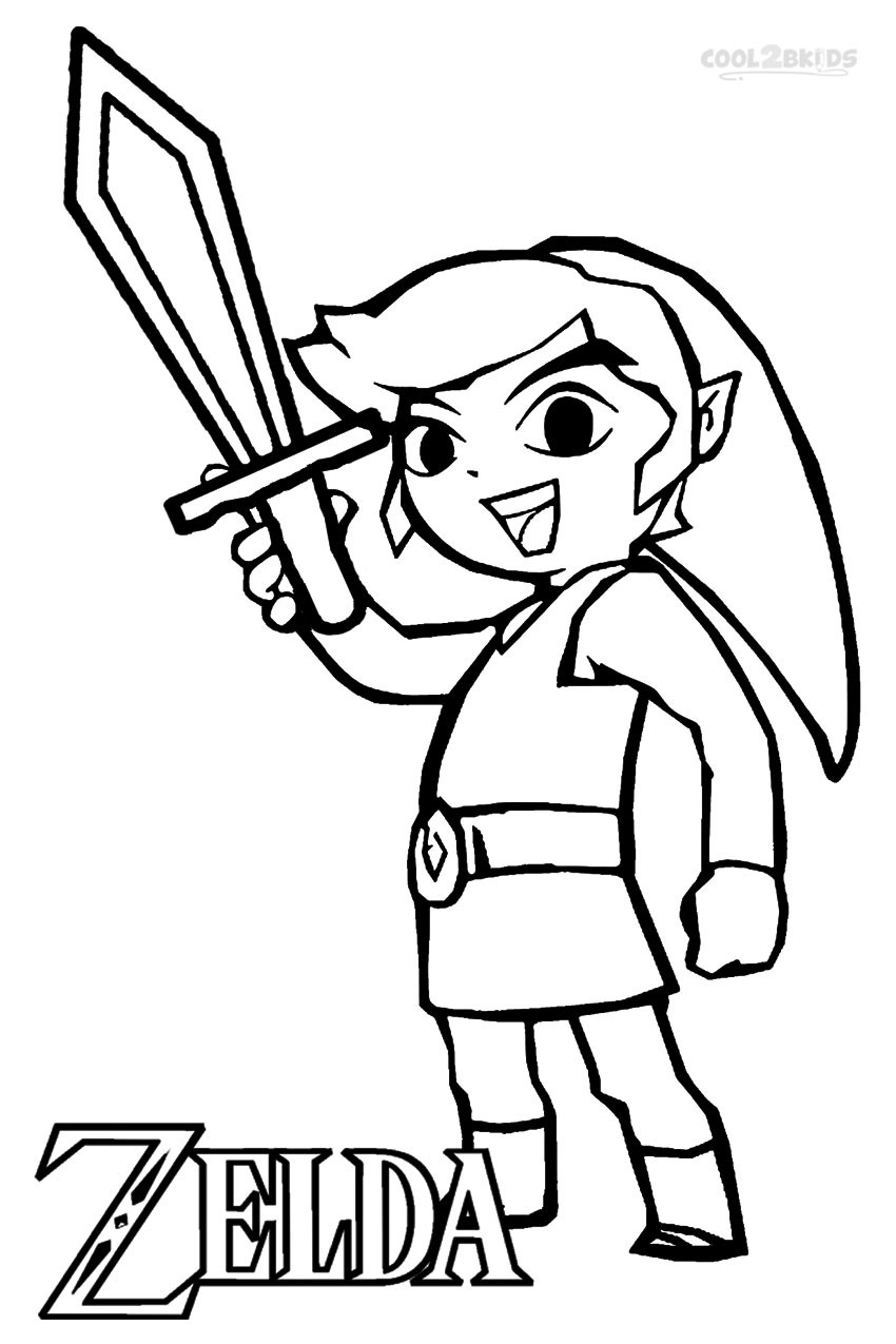 Printable Zelda Coloring Pages For Kids