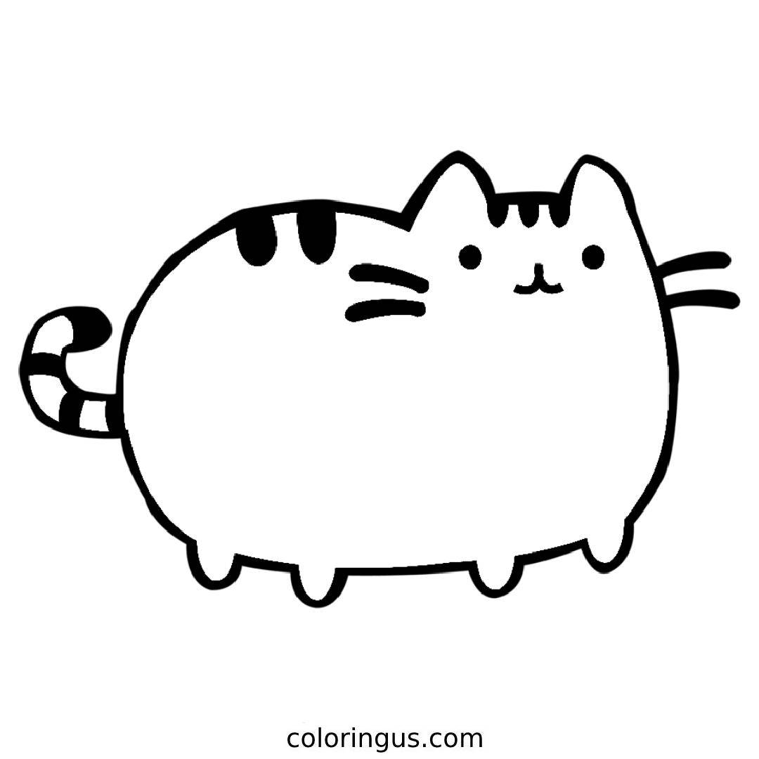 Pusheen Coloring Pages Free Printable PDF 