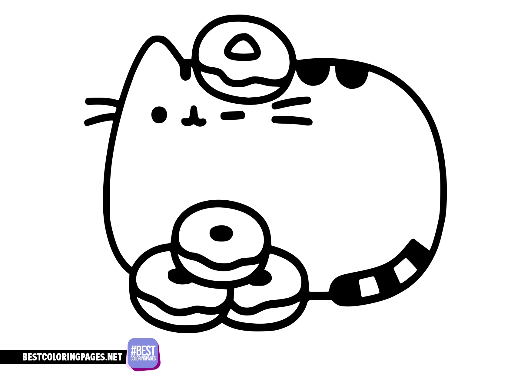 Pusheen Unicorn Coloring Page Free Printable Coloring Pages