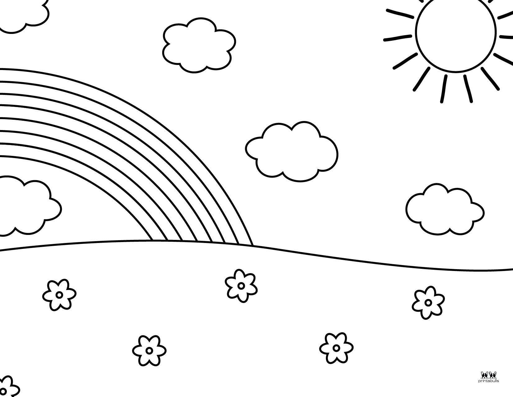Rainbow Coloring Pages 50 FREE Printable Pages Printabulls