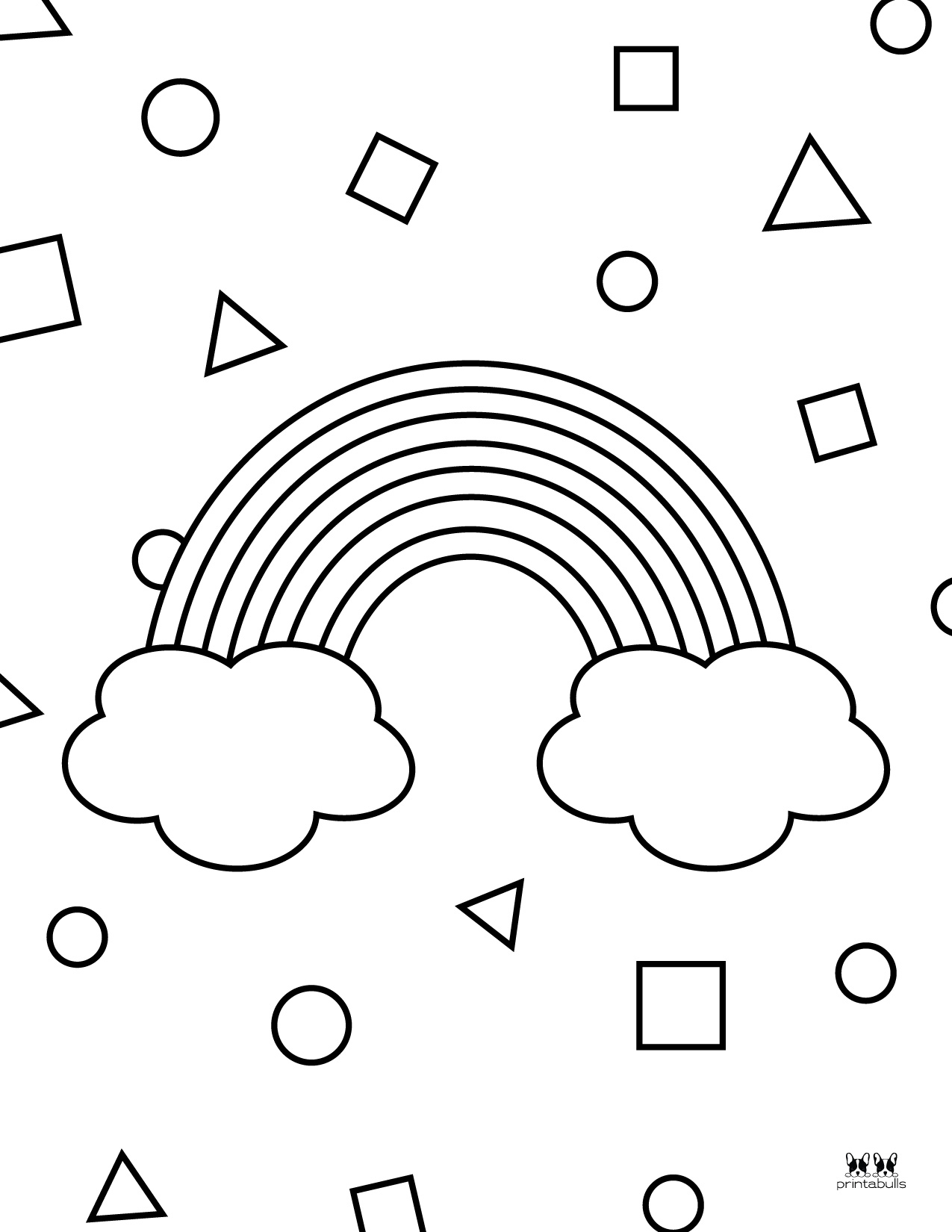 Rainbow Coloring Pages 50 FREE Printable Pages Printabulls