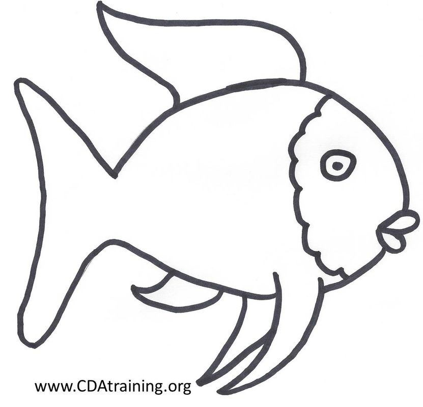 Rainbow Fish Template Printable Content Calendar Template