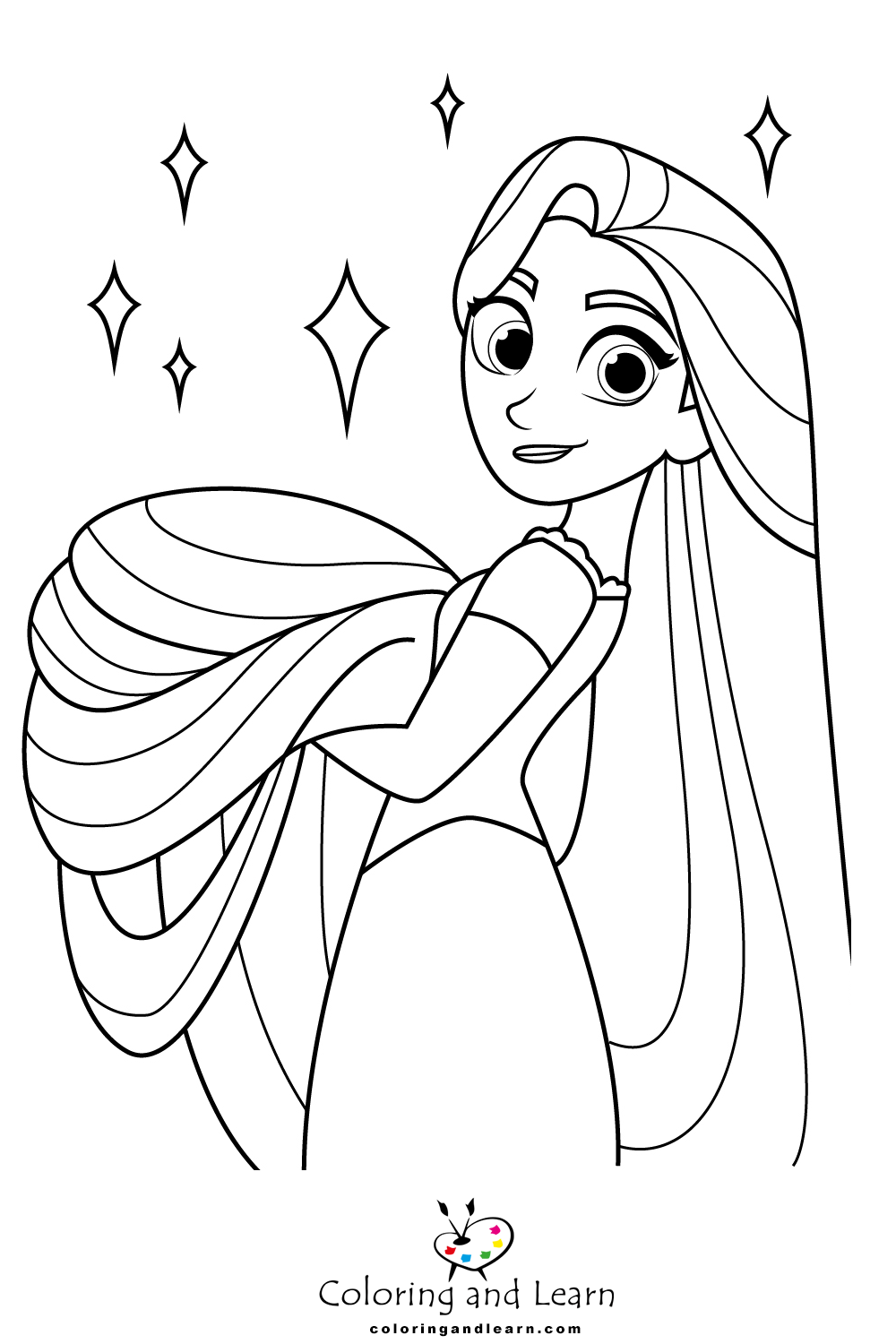 Rapunzel Coloring Pages FREE 2025 Coloring And Learn