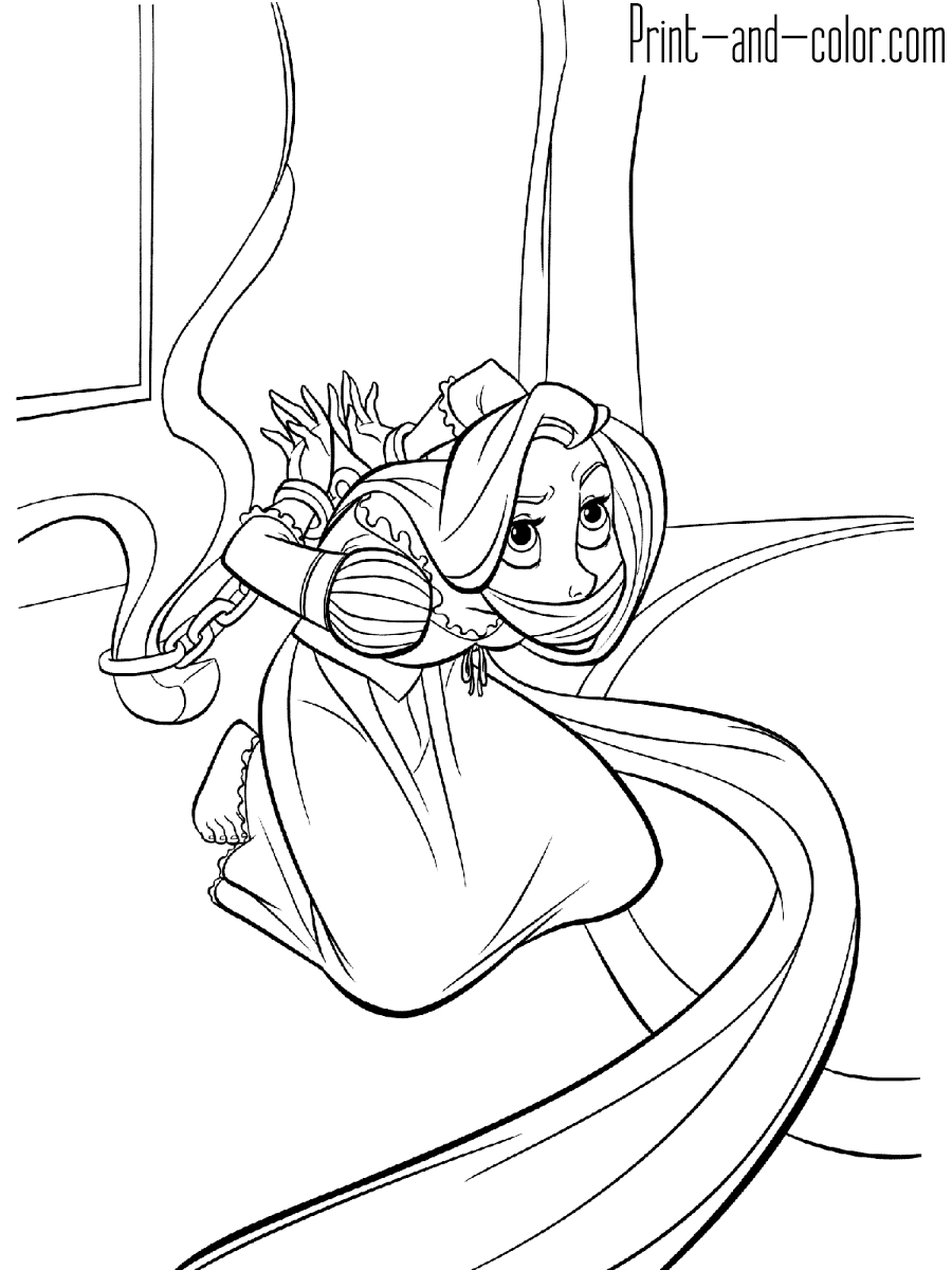 Rapunzel Coloring Pages Print And Color