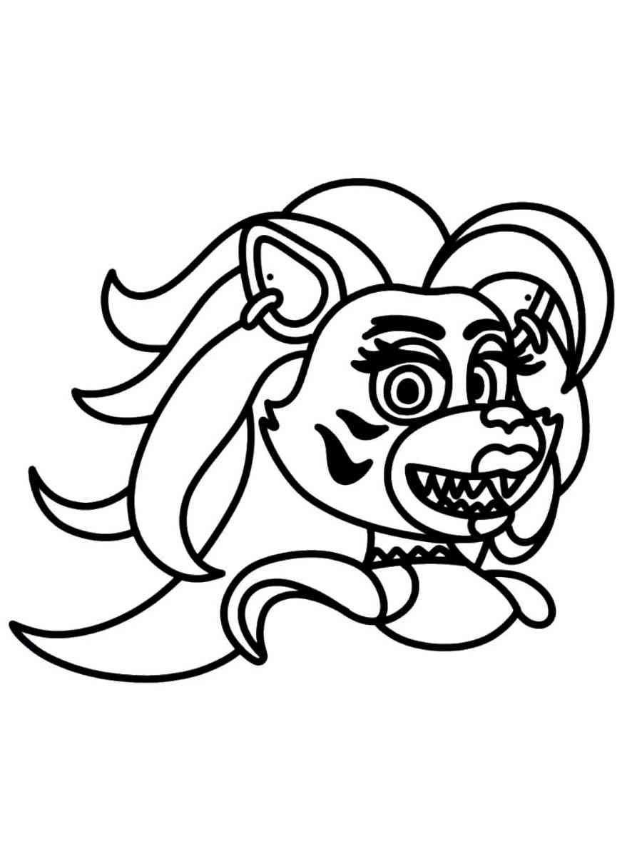 Roxanne Wolf FNAF Coloring Pages