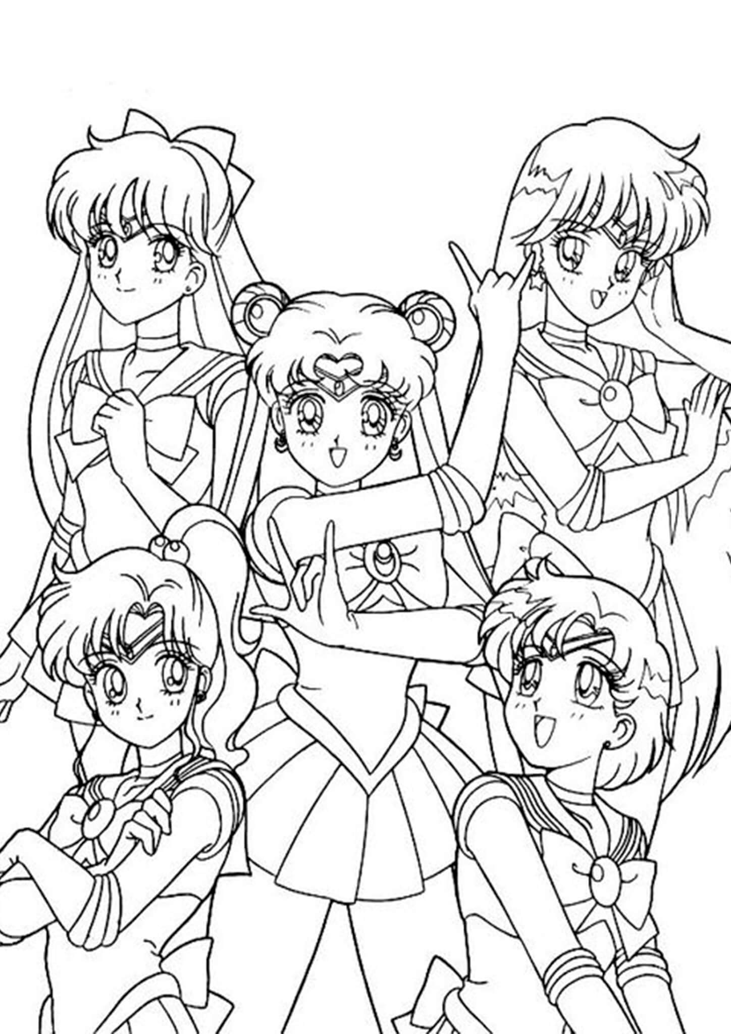 Sailor Venus Sailor Moon Coloring Pages Moon Coloring Pages Sailor Moon 