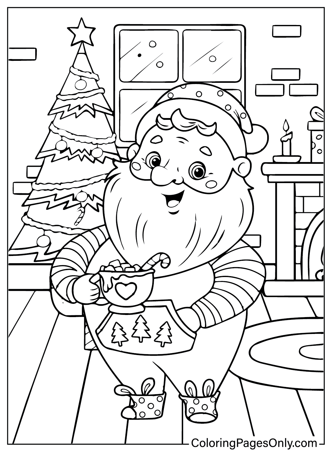 Santa Claus Coloring Page Free Printable Coloring Pages