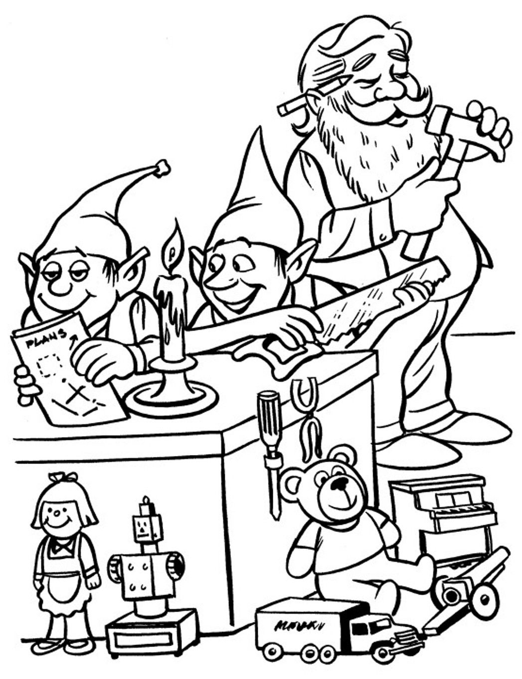 Santa Coloring Pages Best Coloring Pages For Kids