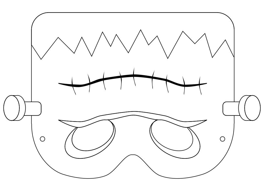 Scary Halloween Mask Templates 15 Free PDF Printables Printablee