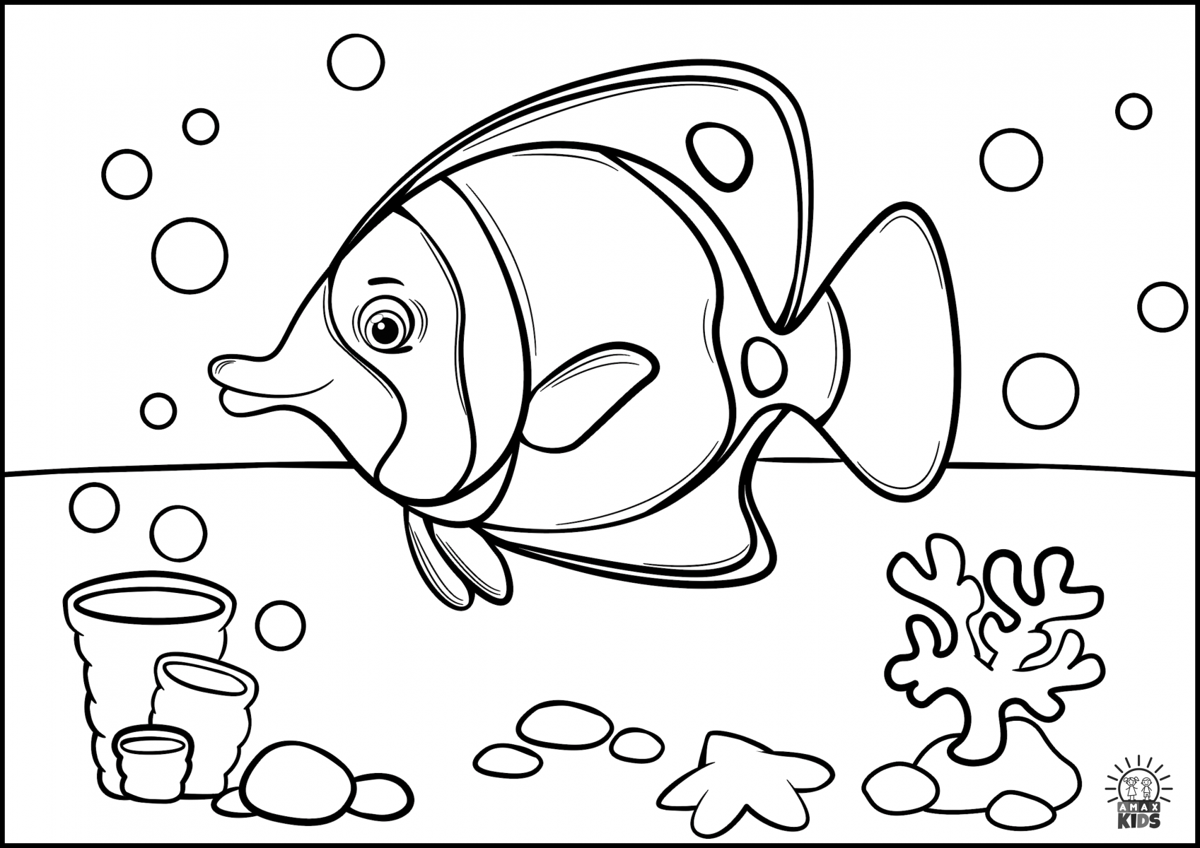 Sea Animals Coloring Pages Fish Coloring Pages