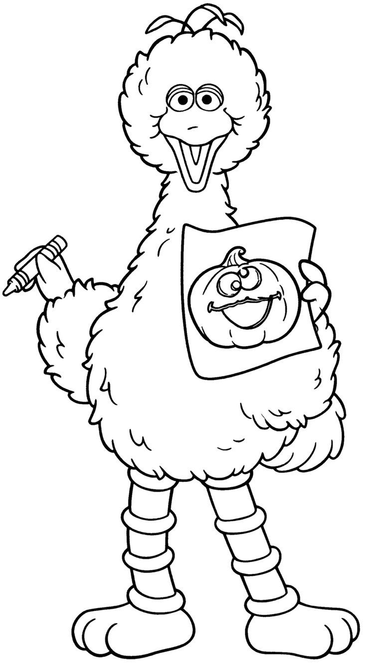 Sesame Street Count Coloring Pages Coloring Home